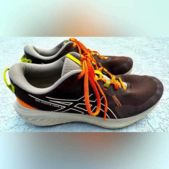 Asics Gel-Excite Trail 2 Brown Orange Running Shoes Men’s Size 10.5 Clean in VGC - Picture 1 of 15